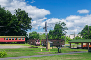 old weathered railroad cars