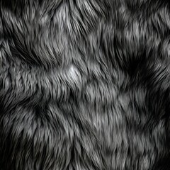 AI-generated seamless texture of a silverback mountain gorilla fur