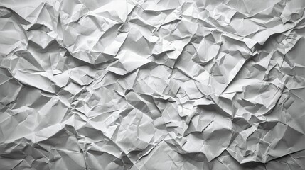 Fototapeta premium A textured background of crumpled white paper.