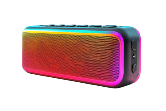 Vibrant Rainbow LED Bluetooth Speaker portable stylish audio with colorful light show effect