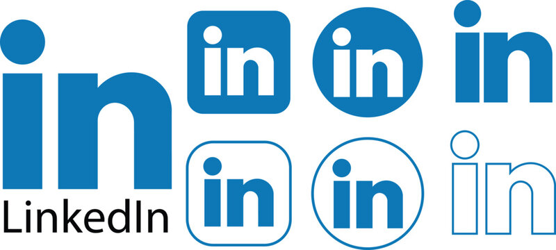 Linkedin mobile app icon and logo on transparent background, vector set . Meta Officially launches linkedin which widely seen as most significant competition social media platform.