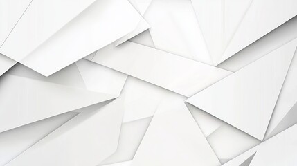 Abstract white geometric background design for website banner backdrop modern clean wallpaper presentation art