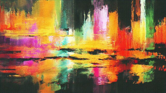 abstract digital chaos flowing across screen with distortion and rhythmical glitch pulses, loop-ready style