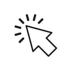 mouse arrow cursor icon, flat, design, vector, illustrations, education, style, trendy, collections