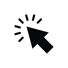 mouse arrow cursor icon, flat, design, vector, illustrations, education, style, trendy, collections