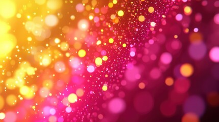 Abstract Bokeh Background:  A Symphony of Golden and Pink Lights