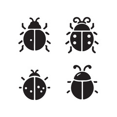 Insect ladybug on a white background