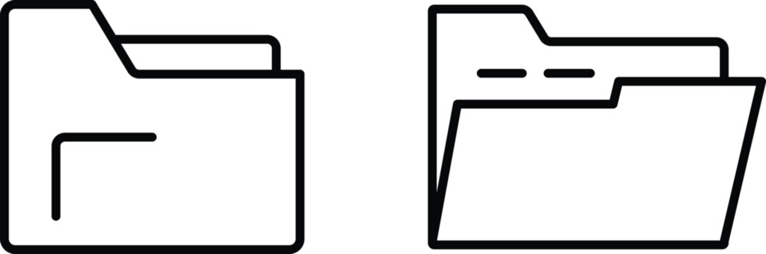 Folder Icon File Organizer Symbol Vector