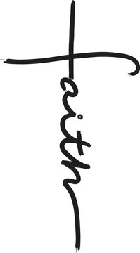 Faith Cross SVG Cut File, Christian Svg