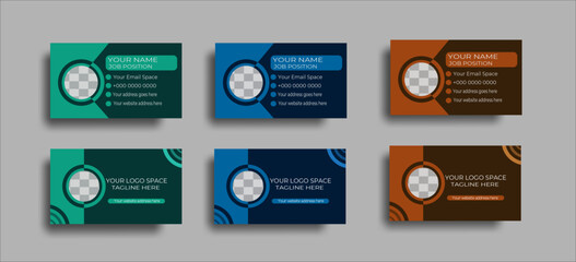 modern business card design . double sided business card design. Clean professional business card template, visiting card, business card template.