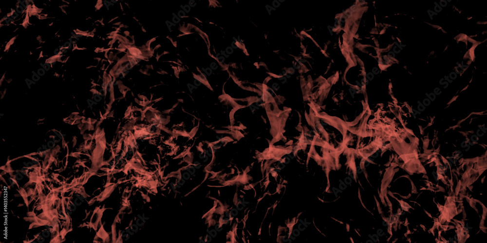 Wall mural fire flames background. abstract red grunge reflection of neon cumulus clouds smoke exploding. abstr