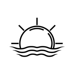 sunrise outline icon