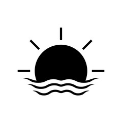 sunrise icon vector