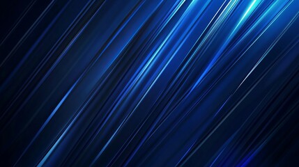 Abstract blue background with diagonal lines and light streaks creating a dynamic pattern effect