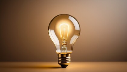 light bulb on dark background