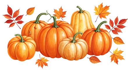 Autumn Harvest Hues AI Generated