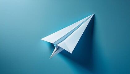 paper plane isolated on white