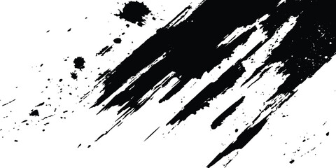 Vector brush black grunge texture. Vector brush grunge texture Rough Black Scratches splatter grunge distressed background. Grunge texture black scratches distressed background.