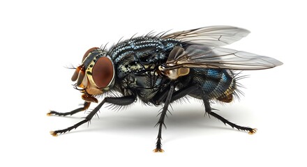 Fototapeta premium Azure Hum: A Microcosm of Detail AI Generated