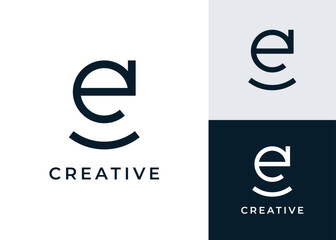 EG GE logo, Letter G with E vector logo design