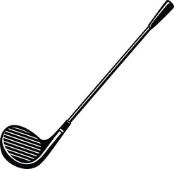 Golf Club Silhouette Vector | Sports Equipment Design for Golf and Fitness Projects