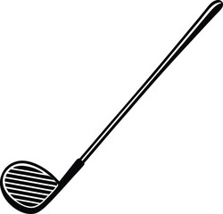 Golf Club Silhouette Vector | Sports Equipment Design for Golf and Fitness Projects
