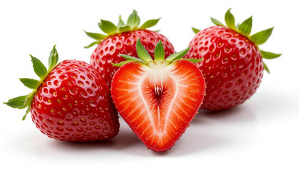 Juicy Strawberry Heart Slice	