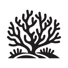 vector tree silhouette