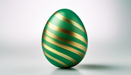 Fototapeta premium easter egg on green background