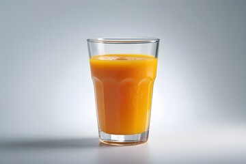 Vibrant Orange Burst, Capturing the Fresh, Citrus Flavor of Pure Orange Juice, Isolated on a Clean, Minimalist Background for Beverage Display