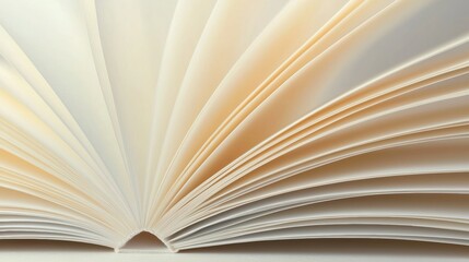 An open book with pages spread wide.