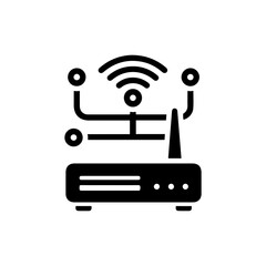 Secure Wireless Router with Encrypted Connection Lines
