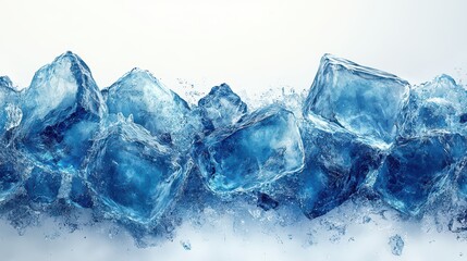 ice cubes background