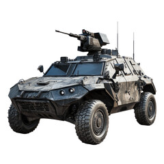 Armored Scout Vehicle on transparent background