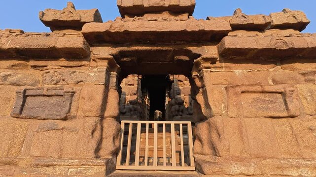 UHD 4K / 60 FPS Video - Shore temple built by Pallavas is UNESCO`s World Heritage Site located at Mamallapuram or Mahabalipuram in Tamil Nadu, South India. Very ancient & wonder place in the world.
