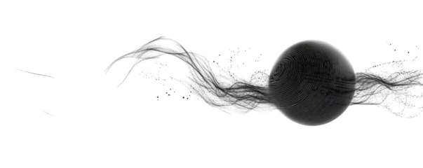 Futuristic Machine Learning on transparent background