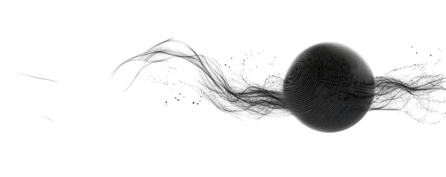 Futuristic Machine Learning on transparent background