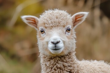 Fototapeta premium Cute lamb portrait (1)