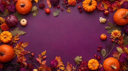 Obraz premium Vibrant Halloween floral mix image