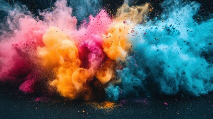 Fototapeta premium Vibrant Color Explosion: A Symphony of Hues