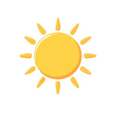 Simple 3D Sun Illustration