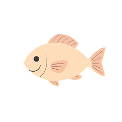 Simplified 2D Fish Illustration