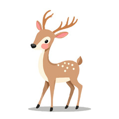 Fototapeta premium Cute 3D Cartoon Deer Illustration