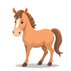 Obraz premium Cartoon Horse Illustration 