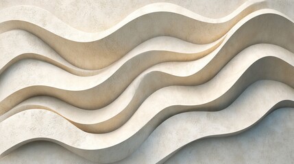 Beige wave texture background abstract wave pattern design modern minimalist wall art interior decor concept