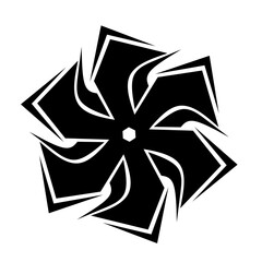 vector illustration of an abstract flower