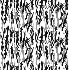 Seamless pattern with tiger stripes. Abstract animal print.