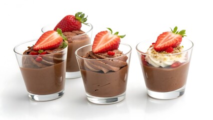 Mini Choco Shots Trio – Elegant Chocolate Dessert Presentation