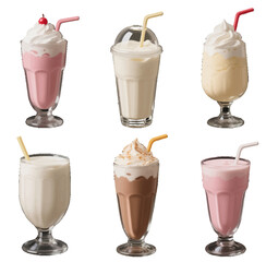 Ice cream milkshake, milk tea beverage, fruit juice beverage