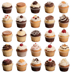 纸杯蛋糕甜点甜品食物巧克力水果抹茶